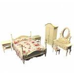 Schlafzimmer Set 6-teilig cremefarben